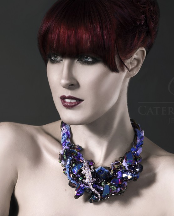 Colourful Gekko Cord Statement Necklace