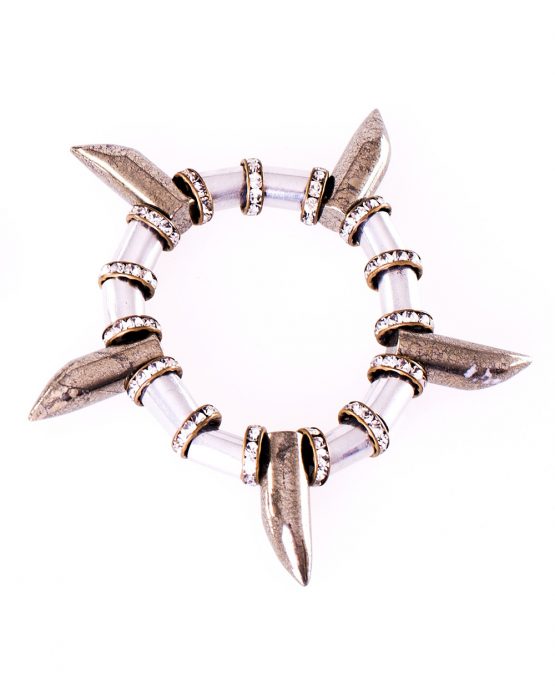 Aluminium and Pyrite Bracelet