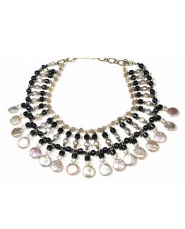 Freshwater Pearl Statement Collar Necklace Caterina Wills Jewellery
