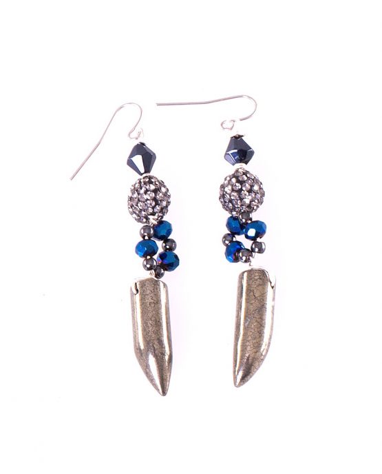 Pyrite Talon Earrings