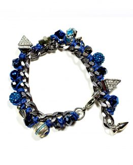 Blue Charm Bracelet