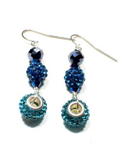 Blue Charm Earrings Caterina Wills Jewellery