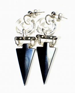 Hematite Arrowhead Earrings Caterina Wills Jewellery
